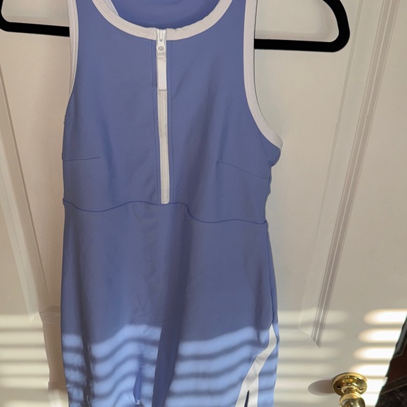Stylish Blue Sleeveless Dress - Picture 1 of 4